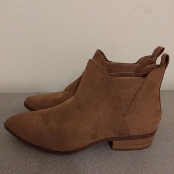 Tan Suede Chelsea Ankle Boots - Picture 4 of 5